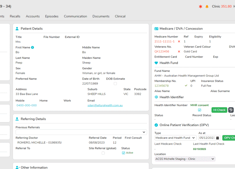 FYDO Update:The Brand New Patient Screen